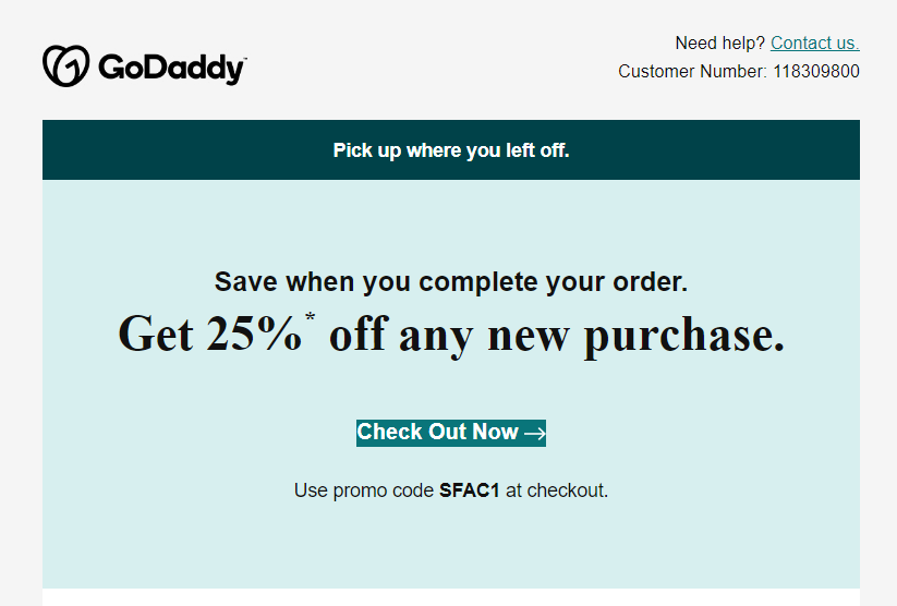 godaddy domain renewal promo code