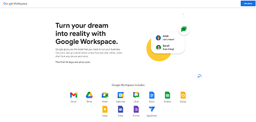 google workspace website